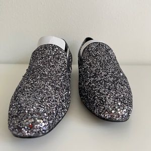 Donald Pliner Gunmetal Glitter Loafer